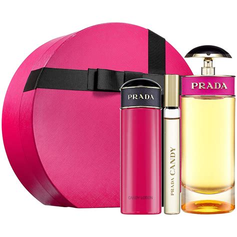 prada candy hair mist perfume bag set|prada perfume gift set.